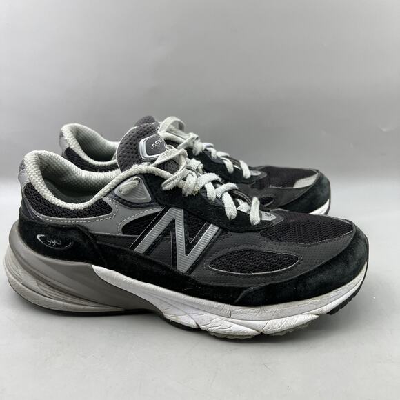 New Balance Shoes - New Balance 990 V6 USA Running Shoes Women Size 7 D Black Suede Comfort Sneakers